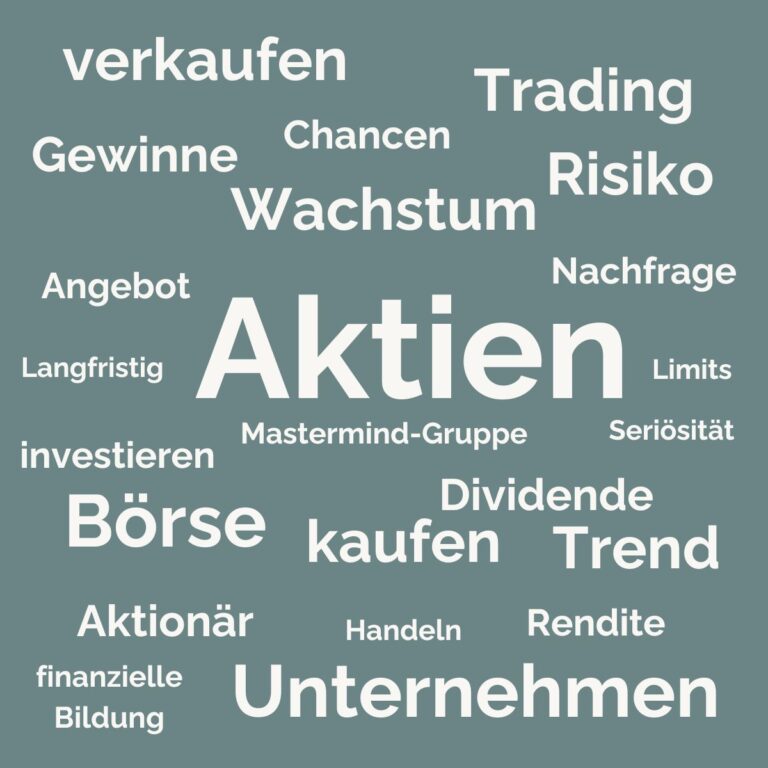 Aktien-Textwolke